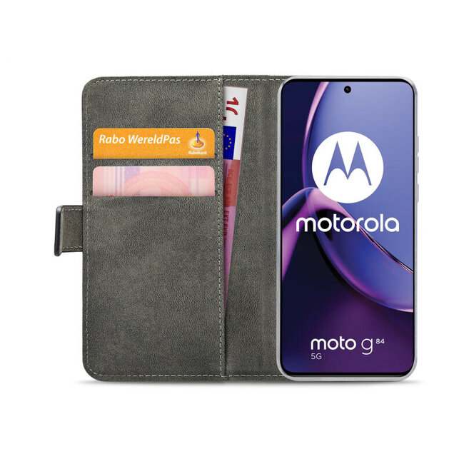 Mobilize Classic Gelly Wallet Book Case Motorola Moto G84 Black