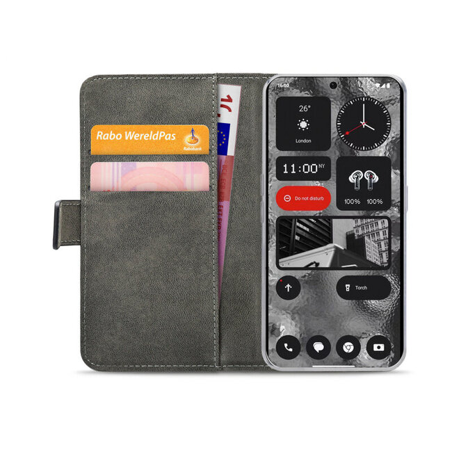Mobilize Classic Gelly Wallet Book Case Nothing Phone (2) Black