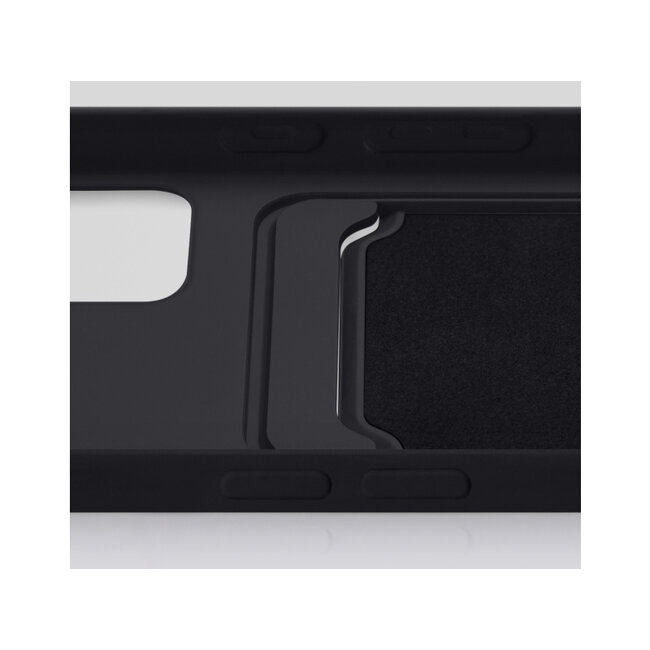 Mobilize Rubber Gelly Card Case Apple iPhone 15 Matt Black