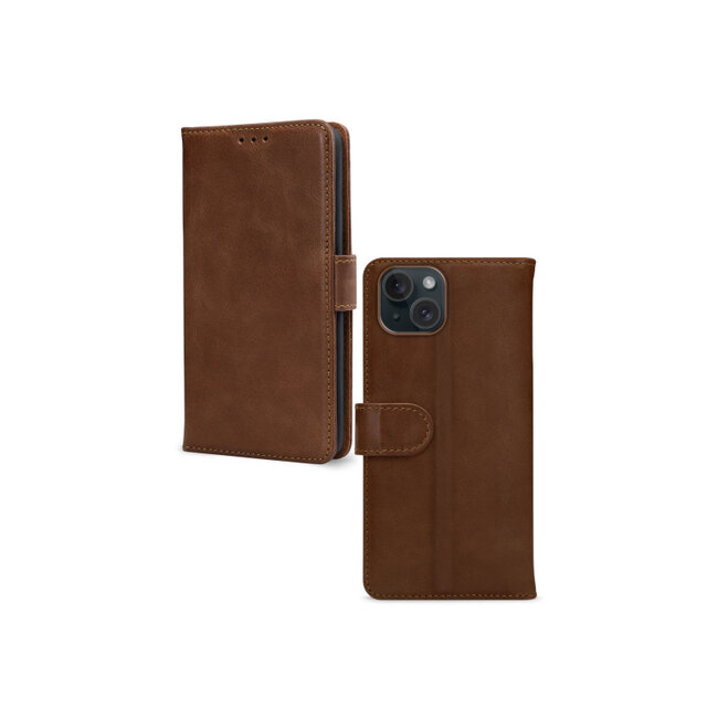 Mobilize Leather Wallet Apple iPhone 13/14/15 Brown