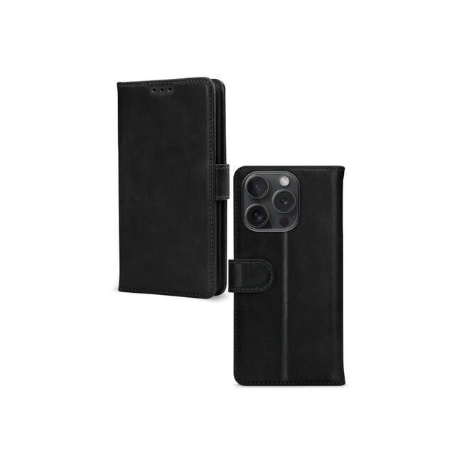 Mobilize Leather Wallet Apple iPhone 15 Pro Black