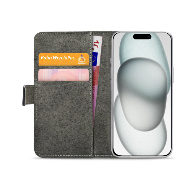 Mobilize Classic Gelly Wallet Book Case Apple iPhone 13/14/15 Black