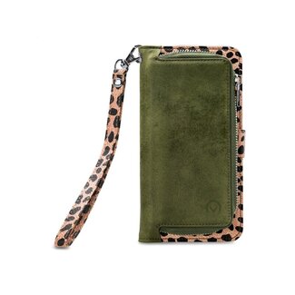 Mobilize Mobilize 2in1 Magnet Zipper Case Samsung Galaxy A33 5G Olive/Leopard