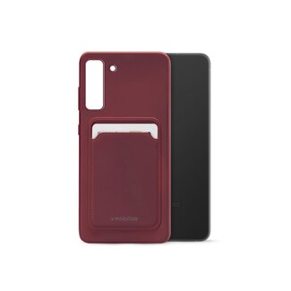 Mobilize Mobilize Rubber Gelly Card Case Samsung Galaxy S21 FE 5G Matt Bordeaux