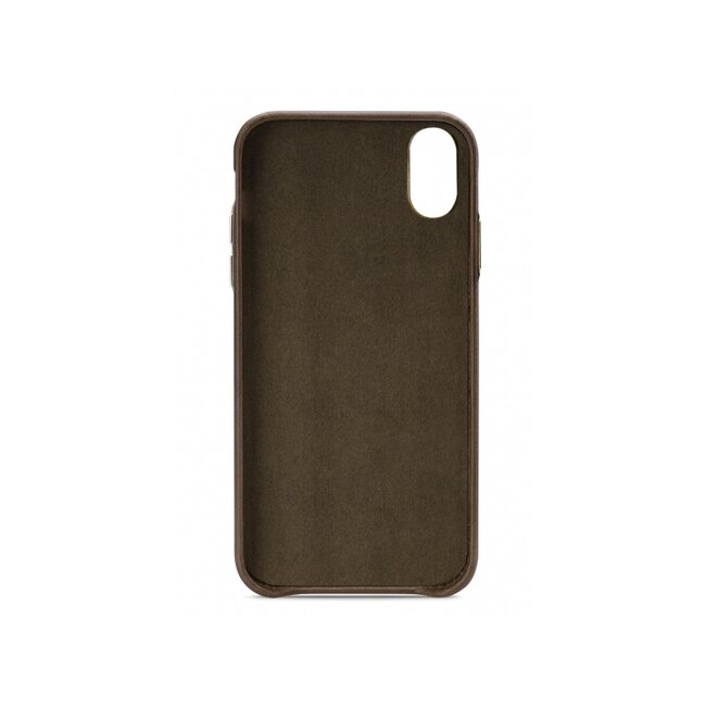 Senza Desire Leather Cover with Card Slot Apple iPhone X/Xs Burned Olive