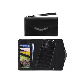 Mobilize Mobilize 2in1 Elegant Magnet Clutch Apple iPhone 12/12 Pro Black Croco