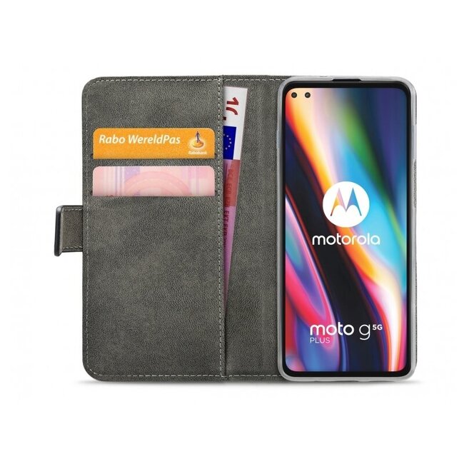Mobilize Classic Gelly Wallet Book Case Motorola Moto G 5G Plus Black