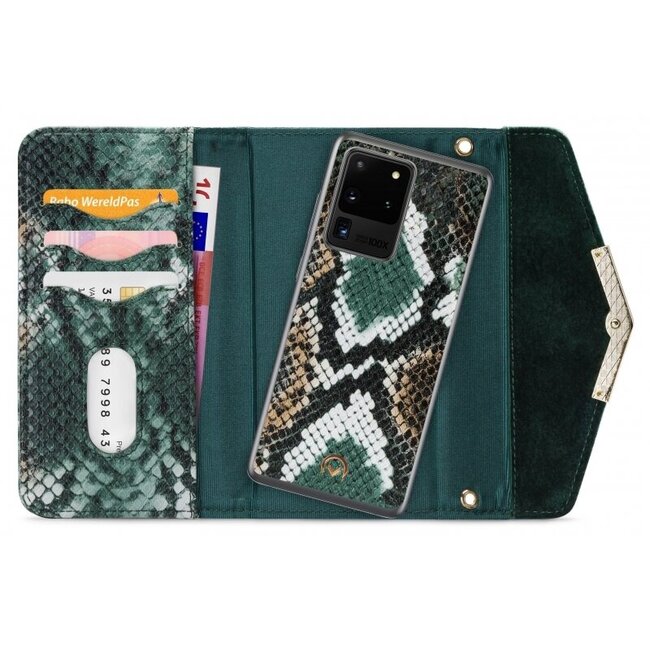 Mobilize 2in1 Gelly Velvet Clutch for Samsung Galaxy S20 Ultra/S20 Ultra 5G Green Snake