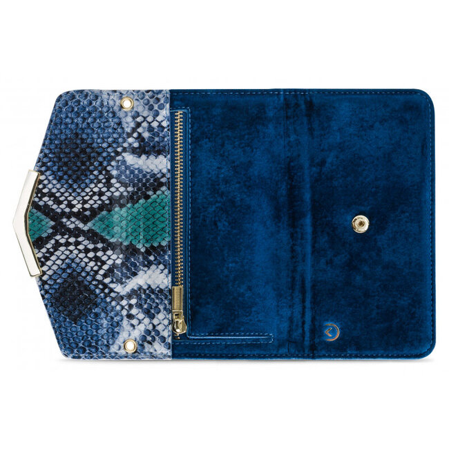 Mobilize 2in1 Gelly Velvet Clutch for Samsung Galaxy S9 Royal Blue Snake