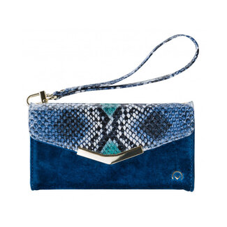 Mobilize Mobilize 2in1 Gelly Velvet Clutch for Apple iPhone 6/6S/7/8/SE (2020/2022) Royal Blue Snake