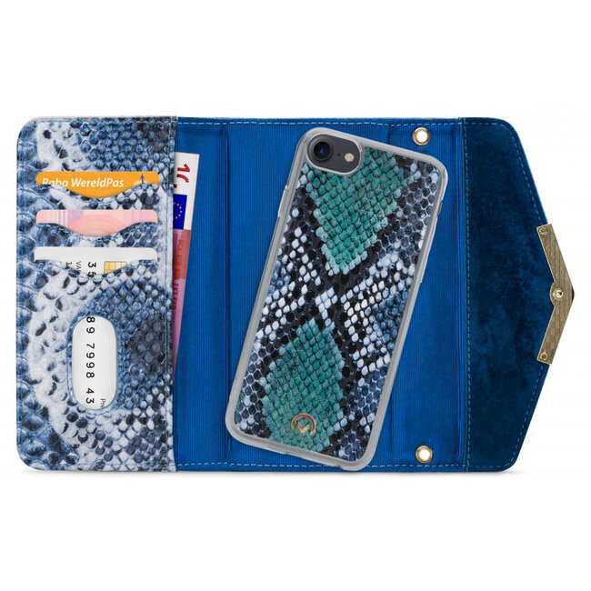 Mobilize 2in1 Gelly Velvet Clutch for Apple iPhone 6/6S/7/8/SE (2020/2022) Royal Blue Snake