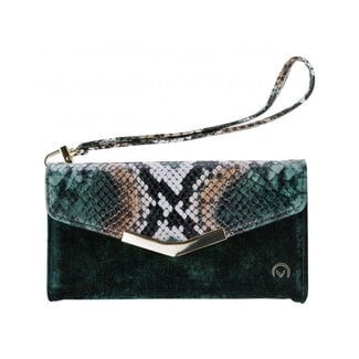 Mobilize Mobilize 2in1 Gelly Velvet Clutch for Samsung Galaxy A30s/A50 Green Snake
