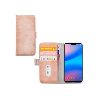 Mobilize Mobilize Elite Gelly Wallet Book Case Huawei P20 Lite Soft Pink