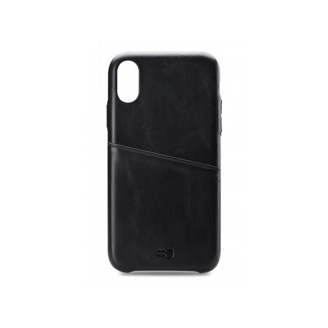 Senza Pure Leather Cover with Card Slot Apple iPhone Xs Max Deep Black