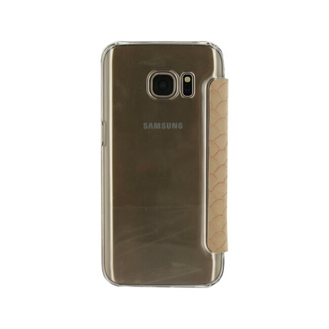 Mobilize Slim Booklet Samsung Galaxy S7 Soft Snake Creamy Rose