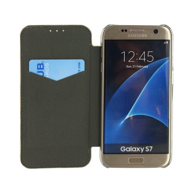 Mobilize Slim Booklet Samsung Galaxy S7 Soft Snake Creamy Rose