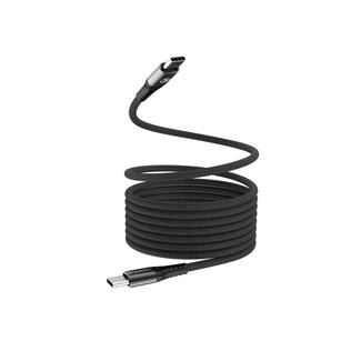 Mobilize Mobilize Magnetic Nylon Cable - USB-C to USB-C - 2m. - 100W Black