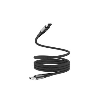Mobilize Mobilize Magnetic Nylon Cable - USB-C to USB-C - 1m. - 100W Black