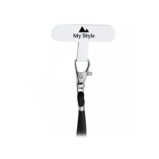 My Style My Style Nylon Patch for Lanyard 5 Pieces - White  (No metal ring)