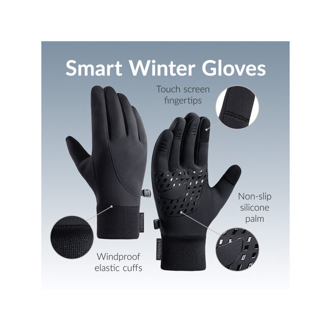 Mobilize Smart Winter Gloves (XL) Black