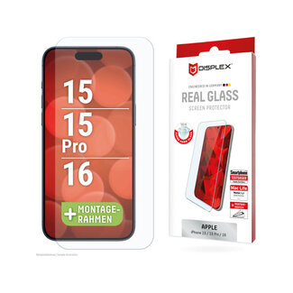Displex DISPLEX Real Glass iPhone 15/15 Pro/16