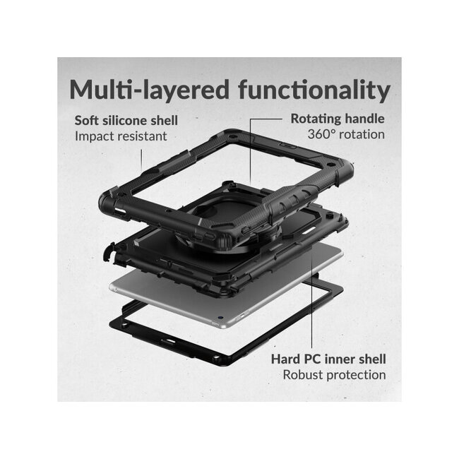 Mobilize Rotating Defender Case Stand Function for Apple iPad Air 13 (2024/2025) Black