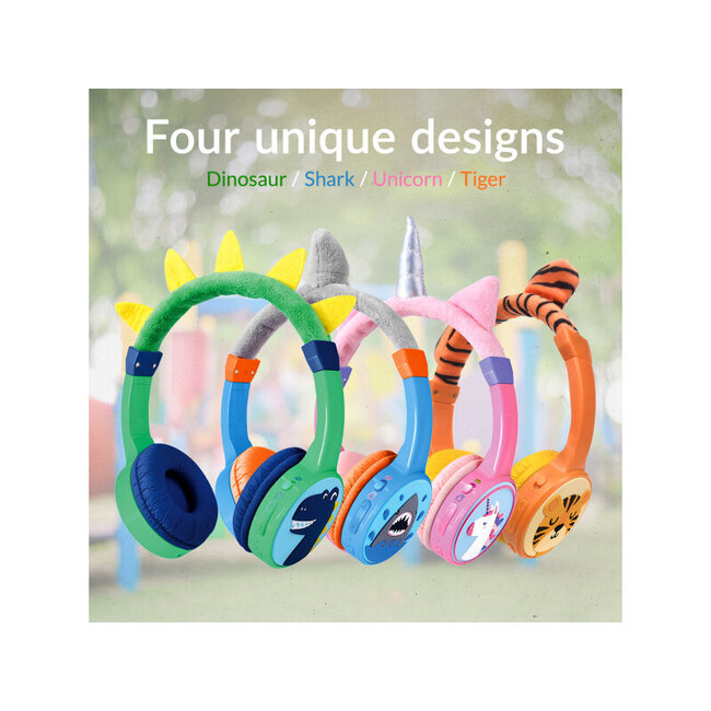 Mobilize Wireless/Wired Over Ear Kids Headphone 85dB Unicorn