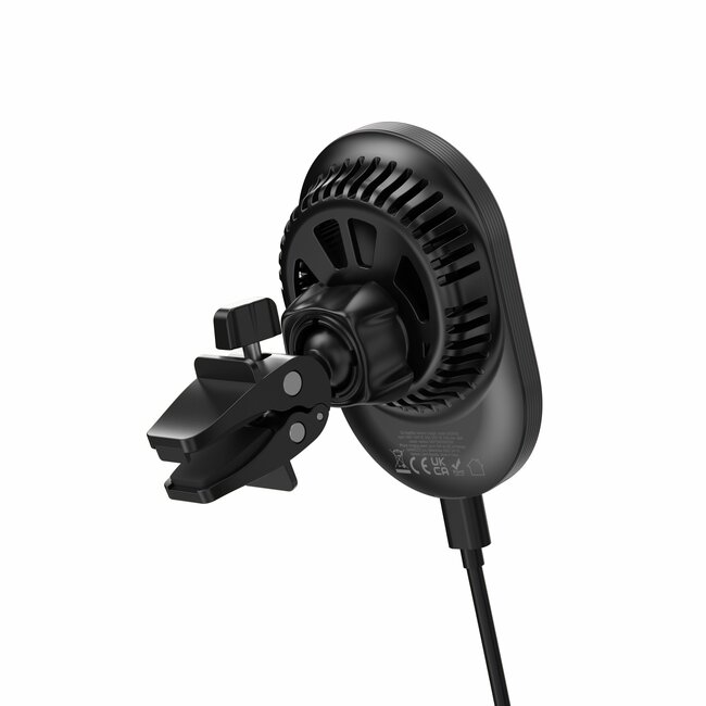 Swissten Magride Telefoonhouder - Geschikt voor Magsafe - Qi2 15W - Zwart