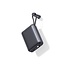 Swissten Powerbank Space 20.000mAh - Ingebouwde kabels - Zilver