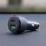 Swissten Autolader 63W - USB-A + USB-C Poort - Snellader - Zwart
