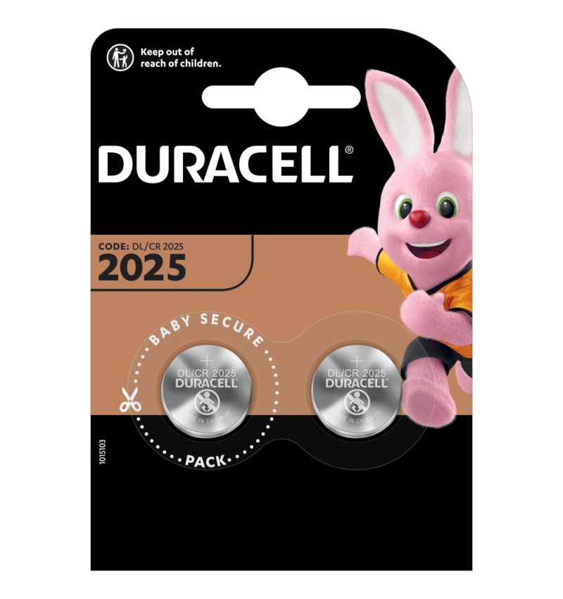 Ziektecijfers Verouderd plaats Duracell Knoopcel batterij Lithium CR2025 blister 2 - HoorbatterijOnline.nl