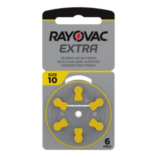 Rayovac 60 stuks geel 10 AU Extra hoorapparaat batterij