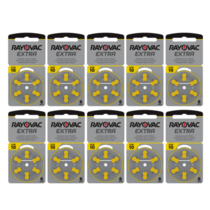 Rayovac 60 stuks geel 10 AU Extra hoorapparaat batterij