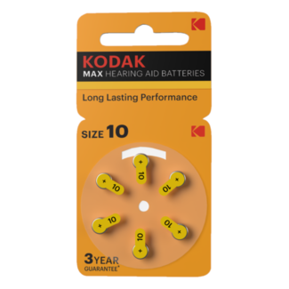 Kodak 6 stuks Kodak 10 GEEL hoorapparaat batterij