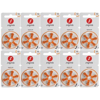 Siemens 60 stuks Signia Hearing Aid 13 hoorbatterijen