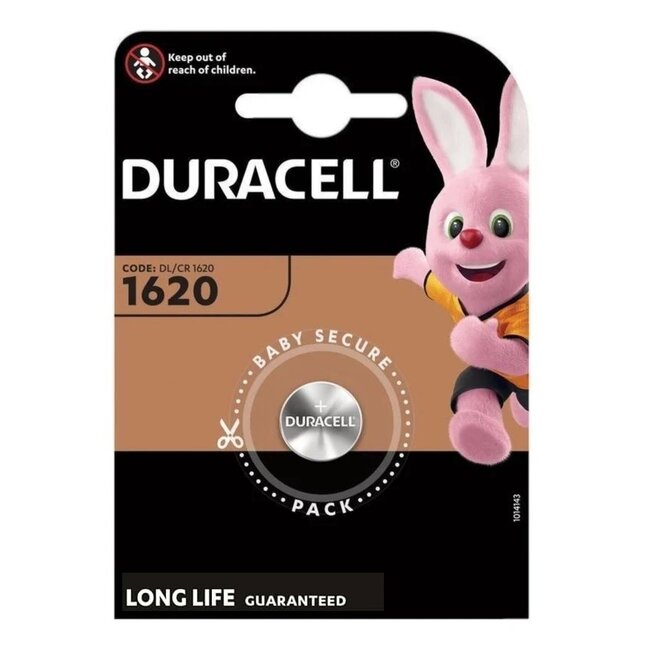 Duracell Knoopcel batterij Lithium CR1620 blister 1