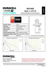 Duracell Batterij Plus Power C/LR14 blister 2