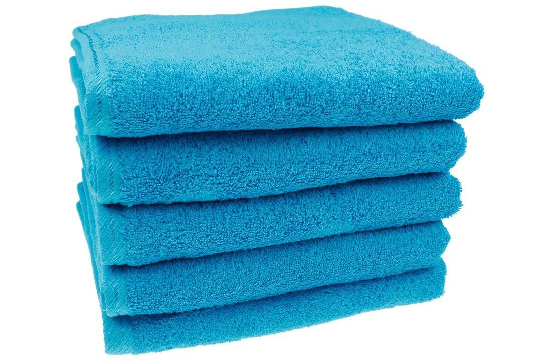 Handdoek Aqua blauw 50x100 cm