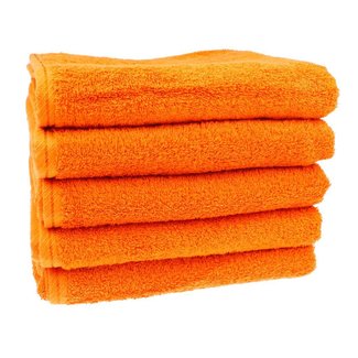 Organic handdoek oranje