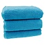 Organic sauna handdoek aqua blauw