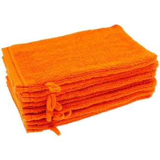 Organic washandje oranje