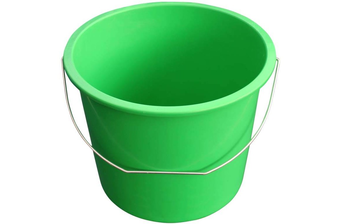 Emmer 10 liter groen met hengsel
