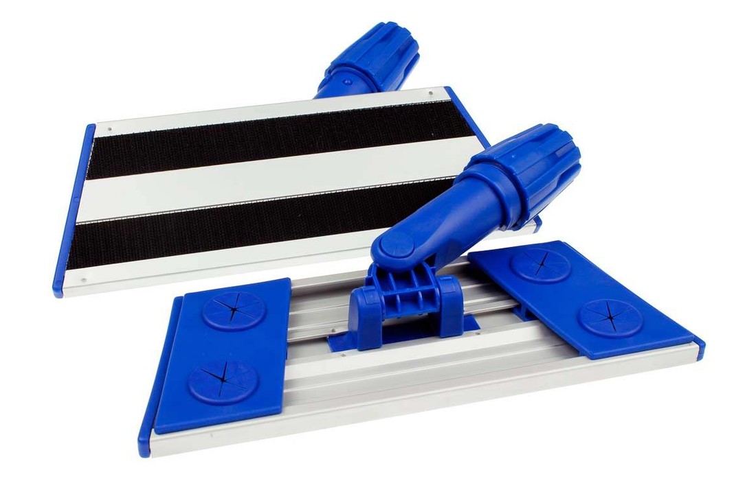 Vlakmophouder mini 25 cm met velcro en 4 rozetten