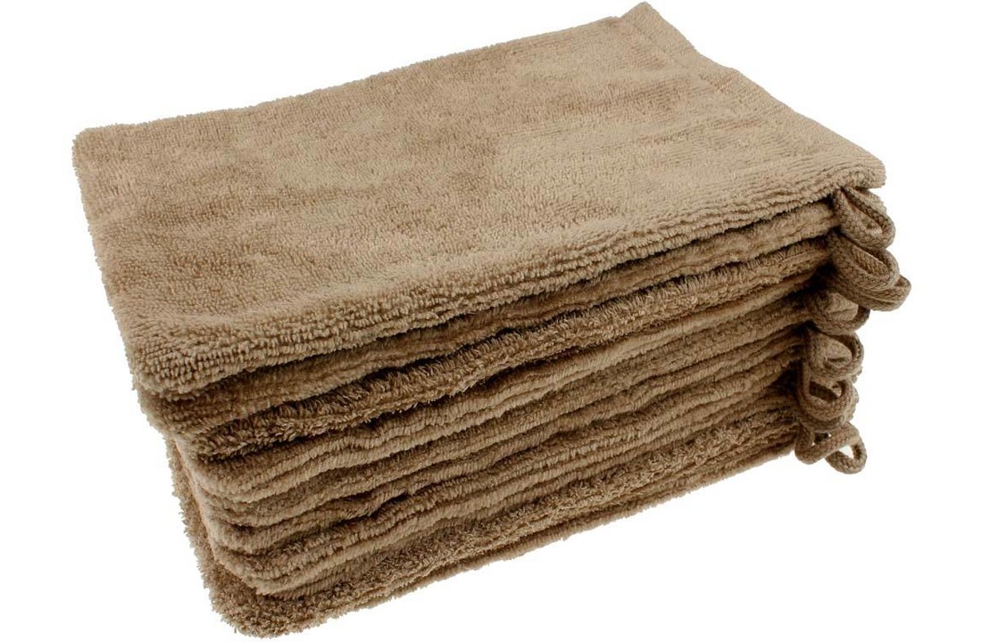 Microvezel washandje walnoot