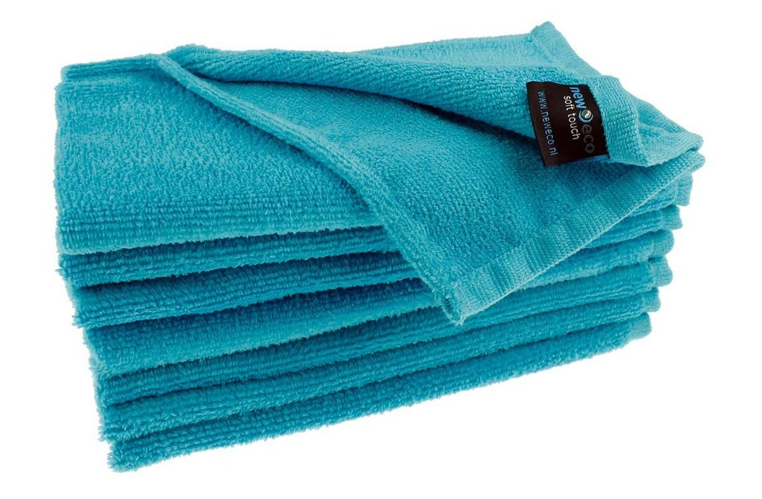 Microvezel gastendoekjes turquoise