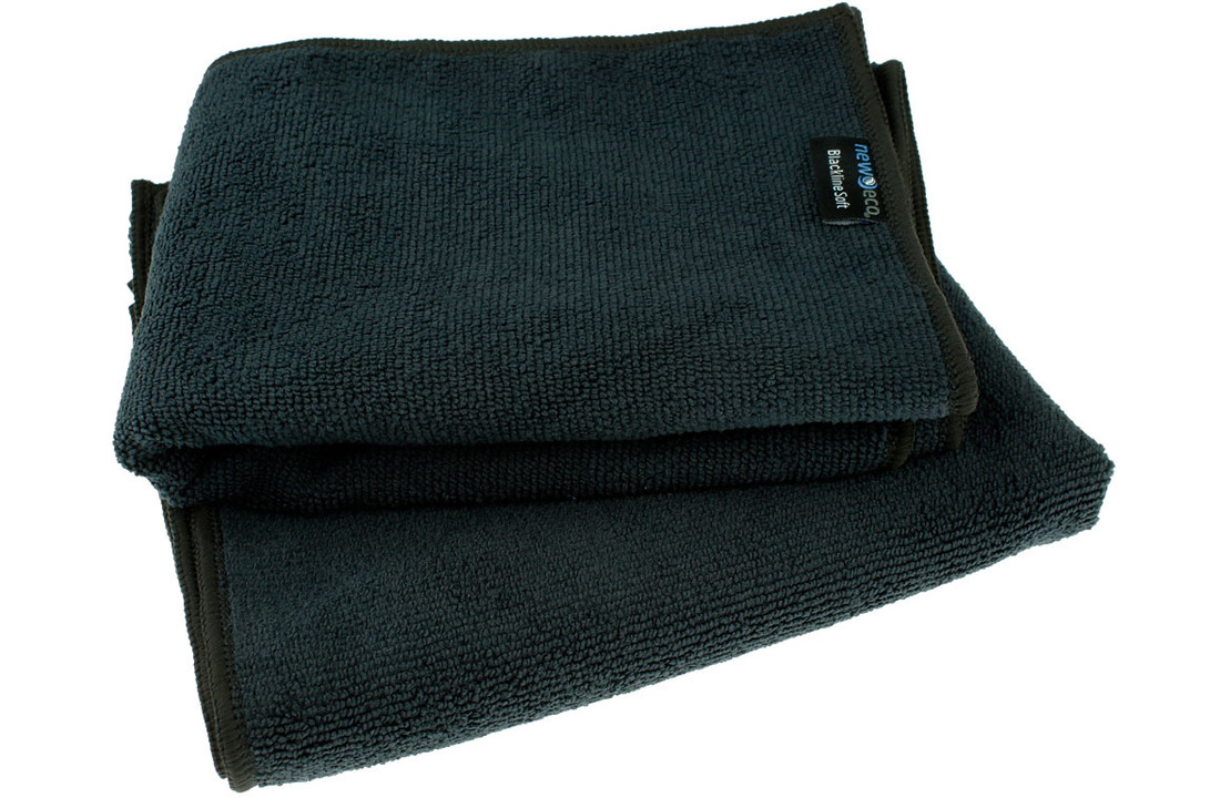 Microvezeldoek zwart soft large 40x85 cm