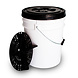 Emmer met grit guard en waterdichte schroefdeksel Emmer met grit guard en waterdichte schroefdeksel