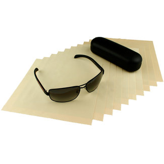 Neweco 10-pak opticien brillendoekjes beige