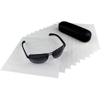 Neweco 10-pak opticien brillendoekjes lichtgrijs