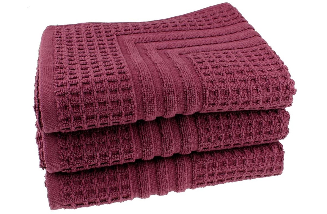 Hotel badmat aubergine 50x70 cm